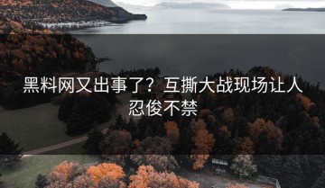 黑料网又出事了？互撕大战现场让人忍俊不禁