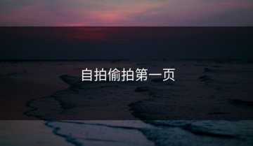 自拍偷拍第一页