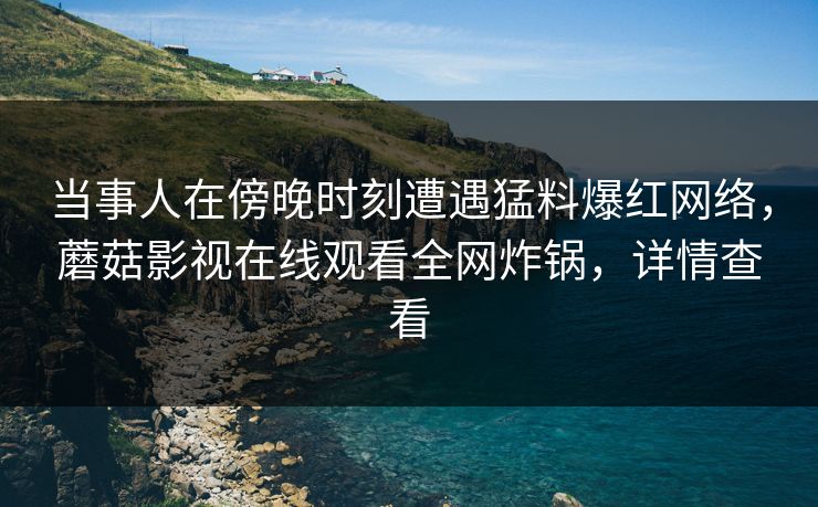 当事人在傍晚时刻遭遇猛料爆红网络，蘑菇影视在线观看全网炸锅，详情查看