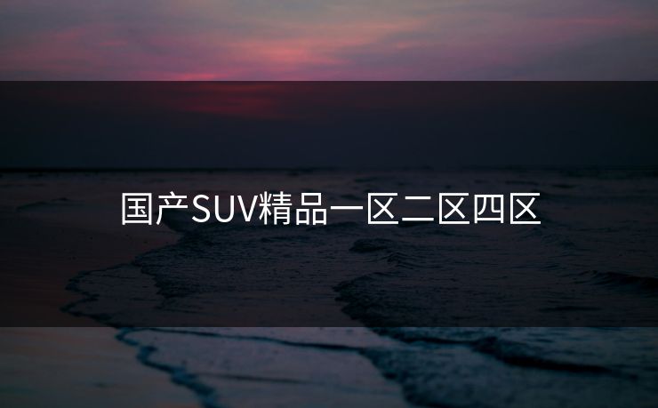 国产SUV精品一区二区四区 国产SUV精品一区二区四区