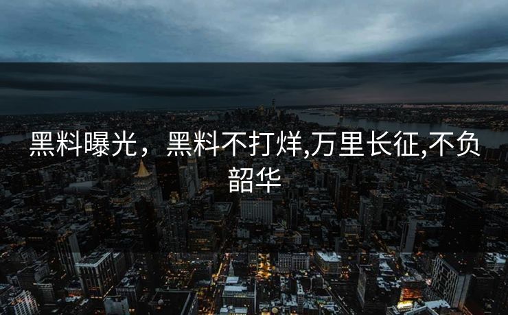 黑料曝光,黑料不打烊,万里长征,不负韶华 黑料曝光,黑料不打烊,万里长征,不负韶华